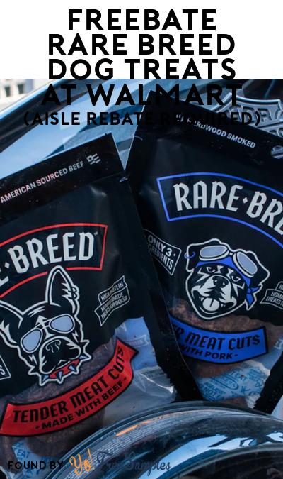 FREEBATE Rare Breed Dog Treats at Walmart (Aisle Rebate Required)