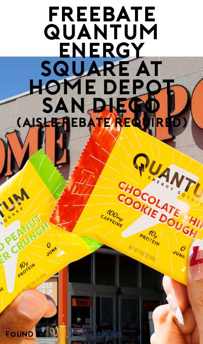 FREEBATE Quantum Energy Square at Home Depot San Diego (Aisle Rebate Required)
