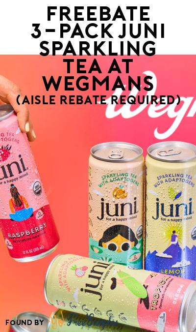 3 FREEBATE Juni Sparkling Teas at Wegmans (Aisle Rebate Required)
