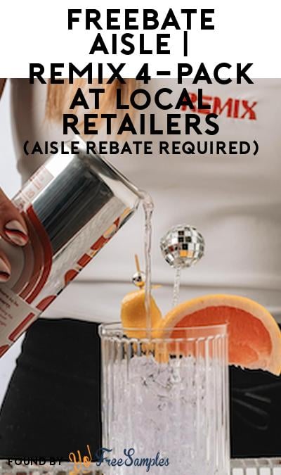 FREEBATE Remix Mixer & Mocktail 4-Pack at Local Retailers (Aisle Rebate Required)