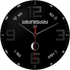 FREE App Analog Minimal Moon Watch Face