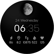 FREE App Minimal Watch Face Black
