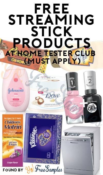 FREE Streaming Stick Products At Home Tester Club (Must Apply)