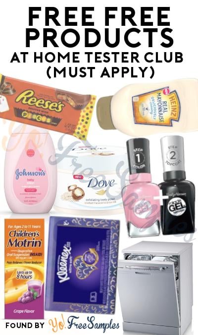 FREE Products At Home Tester Club (Must Apply)