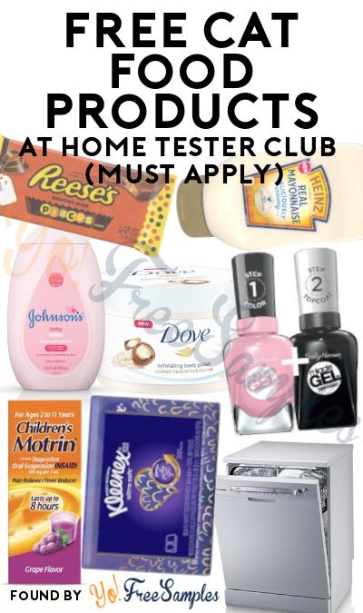 FREE Cat Food Products At Home Tester Club (Must Apply)