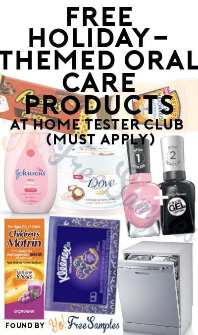 FREE Holiday-Themed Oral Care Products At Home Tester Club (Must Apply)