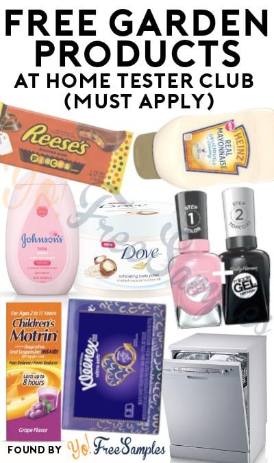 FREE Garden Products At Home Tester Club (Must Apply)