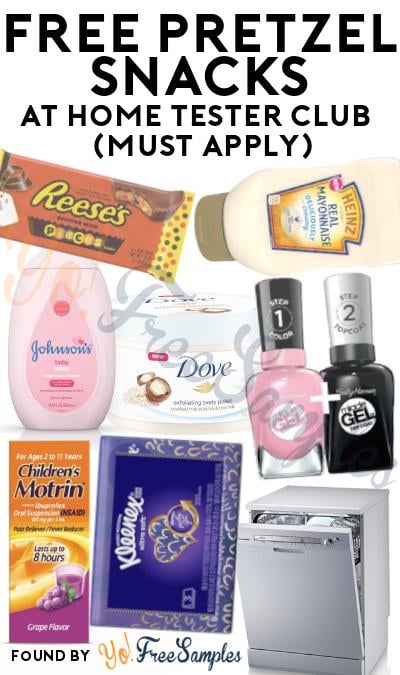FREE Pretzel Snacks At Home Tester Club (Must Apply)
