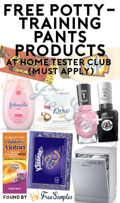 FREE Potty-Training Pants Products At Home Tester Club (Must Apply)