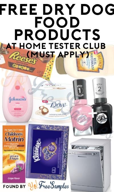 FREE Dry Dog Food Products At Home Tester Club (Must Apply)