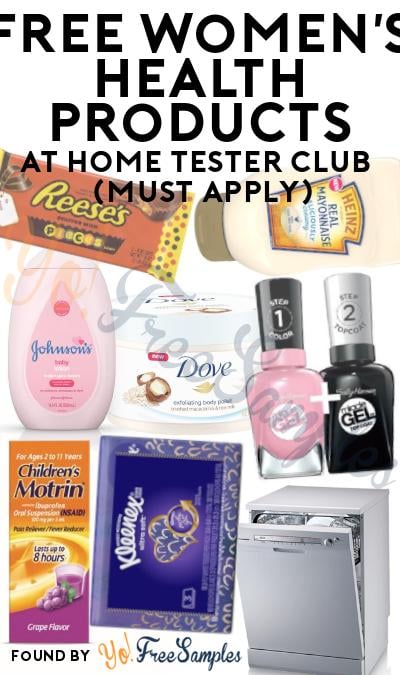 FREE Women’s Health Products At Home Tester Club (Must Apply)