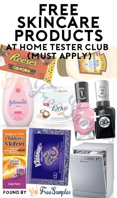 FREE Skincare Products At Home Tester Club (Must Apply)