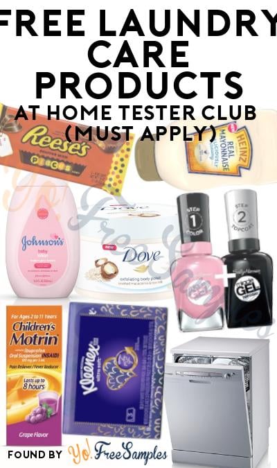 FREE Laundry Care Products At Home Tester Club (Must Apply)
