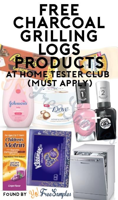 FREE Charcoal Grilling Logs Products At Home Tester Club (Must Apply)
