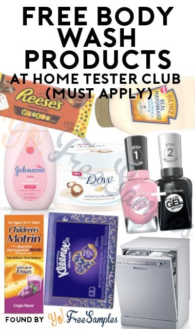 FREE Body Wash Products At Home Tester Club (Must Apply)