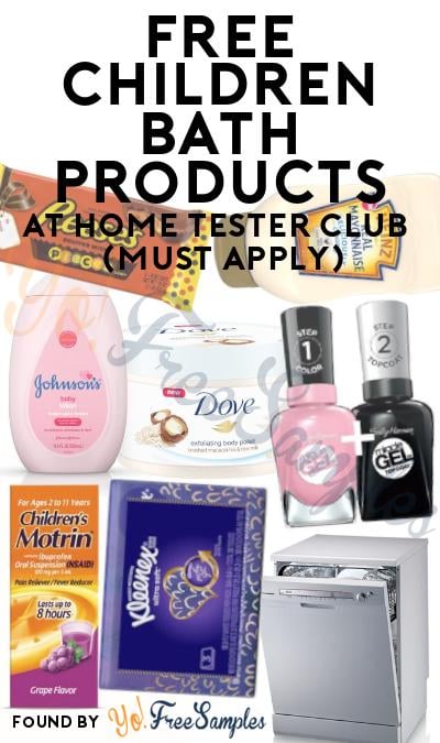 FREE Children Bath Products At Home Tester Club (Must Apply)