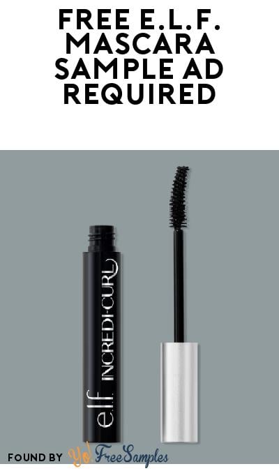 Possible FREE e.l.f. Cosmetics Incredi-Curl Mascara Sample (Social Media Ad Required)
