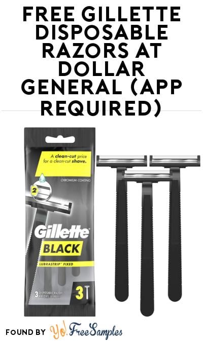 FREE Gillette Disposable Razors at Dollar General (App Required)