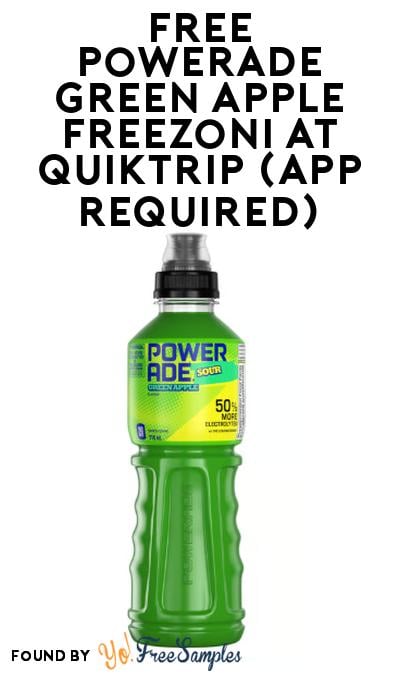FREE Powerade Green Apple Freezoni At QuikTrip (App Required)
