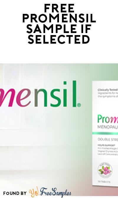 FREE Promensil Peri-Menopause Product Test (Must Apply)