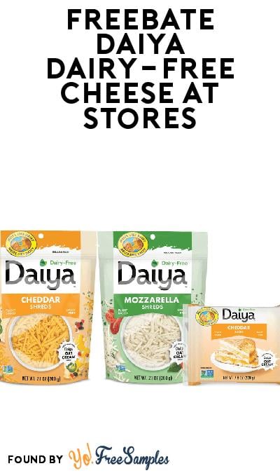 FREEBATE Daiya Dairy-Free Cheese at Various Stores (Ibotta Required)