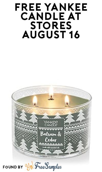 FREE Yankee Candle At Stores For Rewards Members (No Purchase Required)