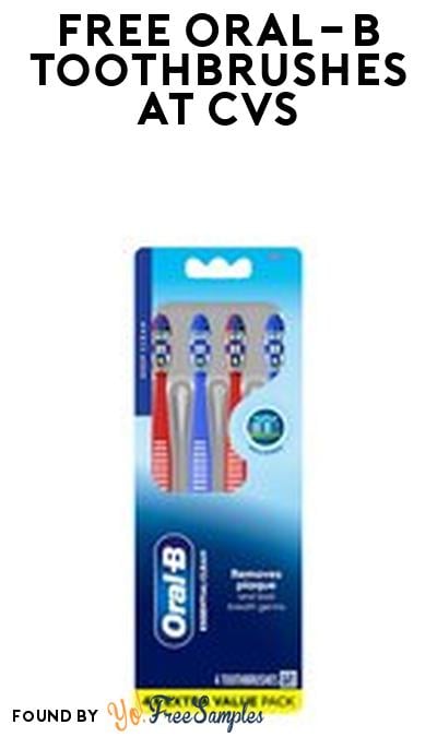 FREE Oral-B 4-Pack Toothbrushes + Moneymaker at CVS (Coupon Required)