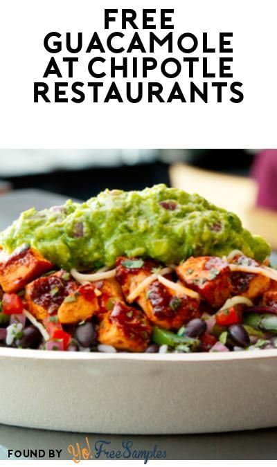 FREE Guacamole at Chipotle on National Avocado Day (App Required)