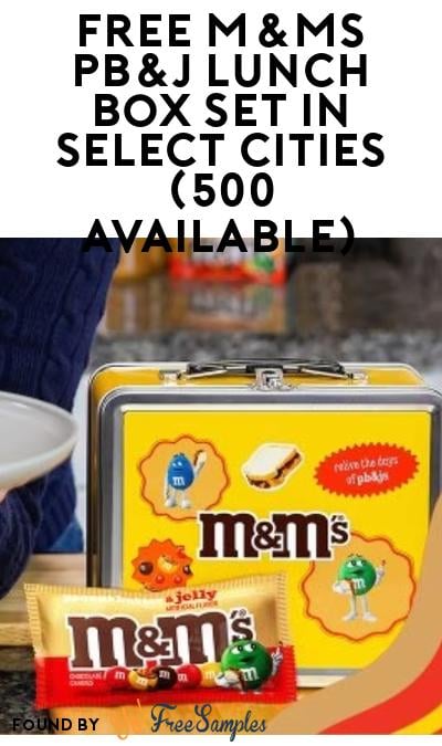 FREE M&Ms PB&J Lunch Box Set in Select Cities (500 Available)