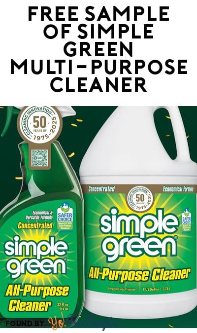 FREE Sample of Simple Green Multi-Purpose Cleaner