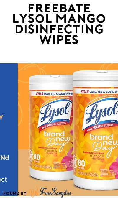 FREE Lysol Mango & Hibiscus Wipes Refund with Ripple Street (Must Apply)