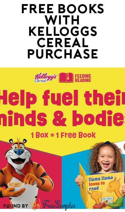 FREE Books With Kelloggs Cereal Purchase (Receipt Upload Required)