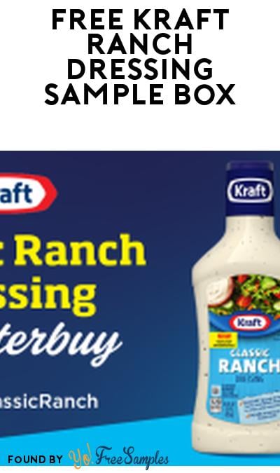 FREE Kraft Ranch Dressing Ambassador Program at Ripple Street (Must Apply)