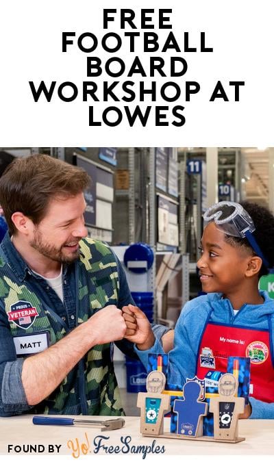 FREE Football Scoreboard Workshop at Lowes September 20