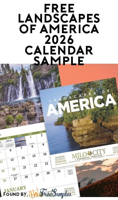 FREE Landscapes Of America 2026 Calendar Sample