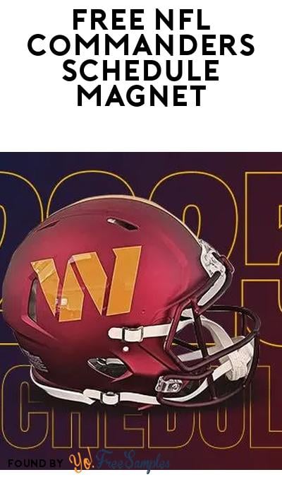 FREE Washington Commanders NFL Schedule Magnet