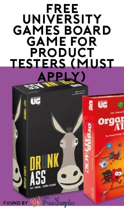 FREE University Games Board Game For Product Testers (Must Apply)