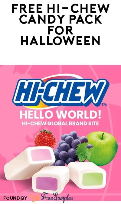 FREE HI-CHEW Halloween Candy Pack For First 100 Entries Starting 9/8