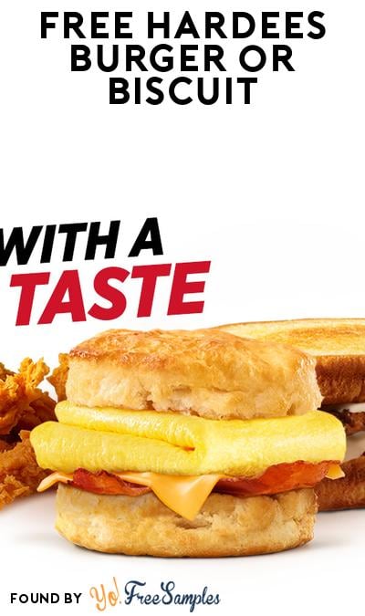 FREE Sausage Biscuit or Cheeseburger at Hardees On 9/3 For 65th Anniversary (App Required)