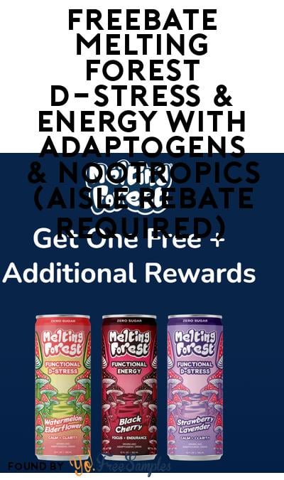 FREEBATE Melting Forest D-Stress & Energy with Adaptogens & Nootropics (Aisle Rebate Required)