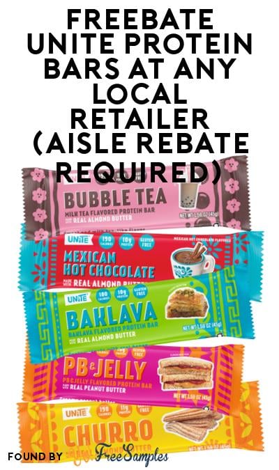 FREEBATE UNiTE Protein Bars At Any Local Retailer (Aisle Rebate Required)