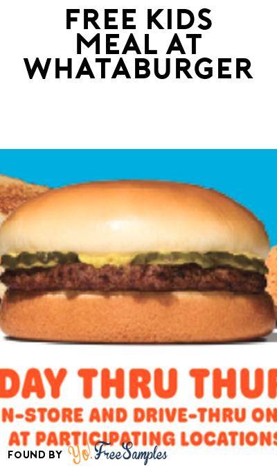 FREE Kids Meal at Whataburger with Whatameal Purchase