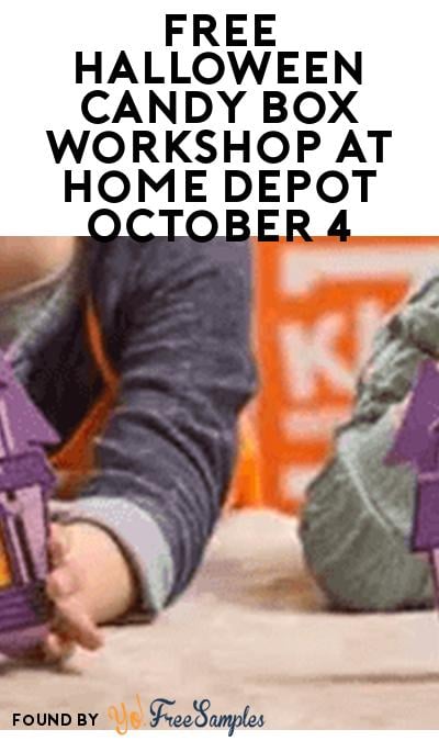 FREE Halloween Candy Box Workshop at Home Depot October 4