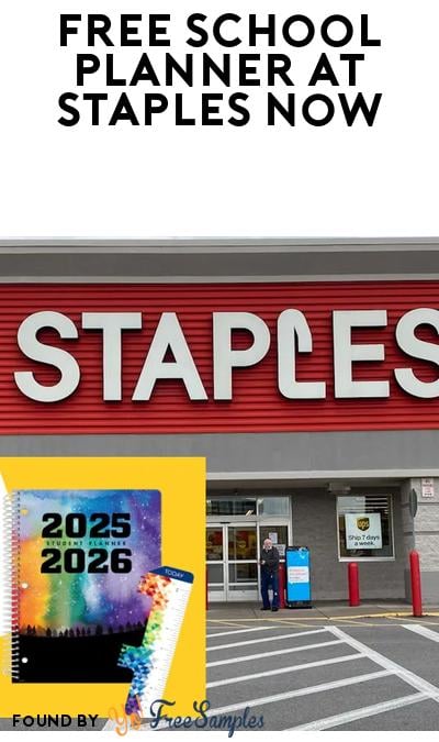FREE Student Planner With Any Purchase At Staples
