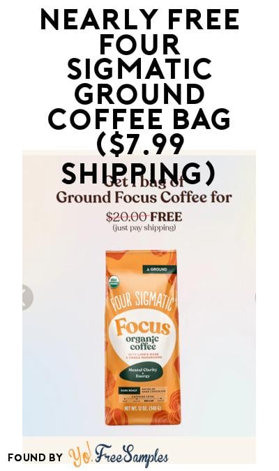 Nearly FREE Four Sigmatic Ground Coffee Bag ($7.99 Shipping)