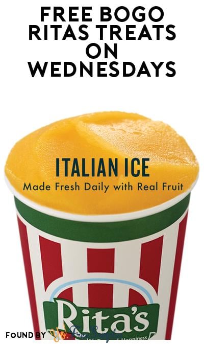 FREE Rita’s Treats Every Wednesday With App Purchase (Rewards Required)