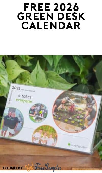 FREE 2026 Desk Calendar From Growing Green