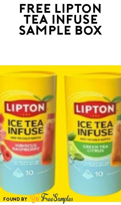 FREE Lipton Ice Tea Infuse Sample Pack (Social Media Ad Required)