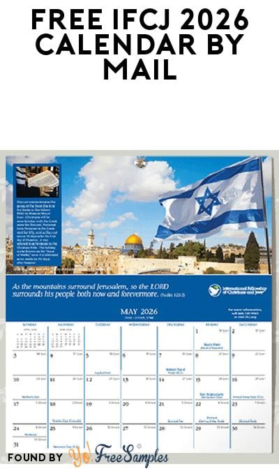 FREE IFCJ 2026 Fellowship Calendar