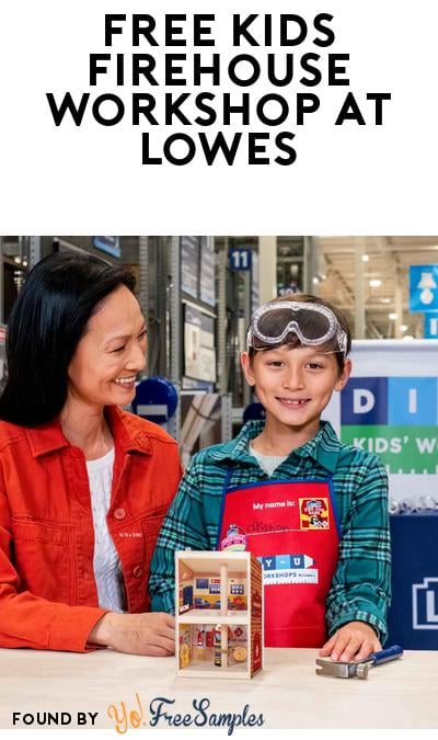 FREE Kids Firehouse Workshop at Lowes on October 18